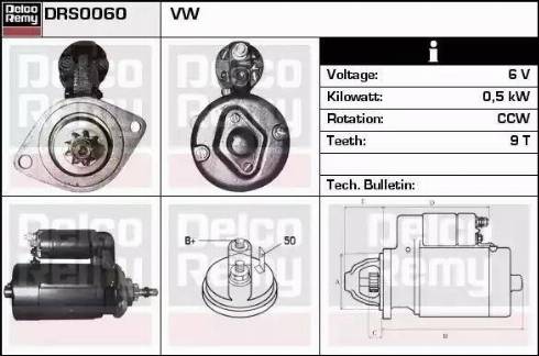 Remy DRS0060 - Starteris www.autospares.lv