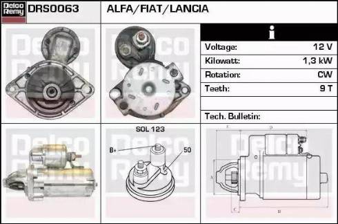 Remy DRS0063 - Starter www.autospares.lv