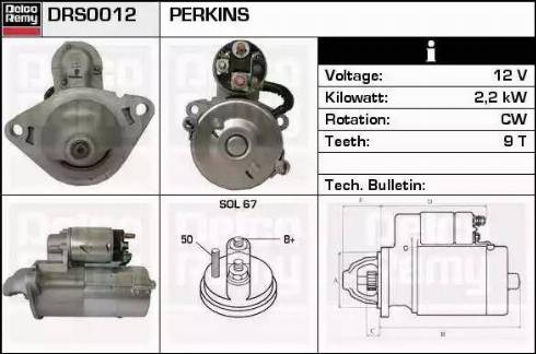 Remy DRS0012 - Starteris autospares.lv