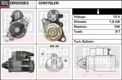 Remy DRS0083 - Starteris www.autospares.lv