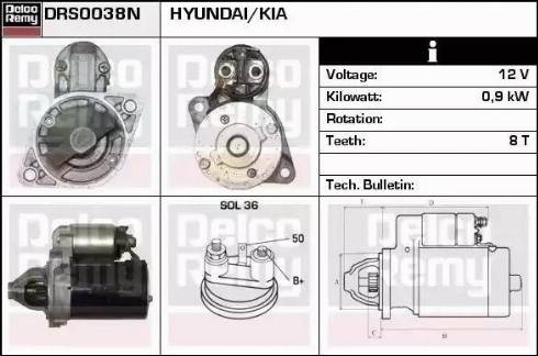 Remy DRS0038N - Starteris www.autospares.lv