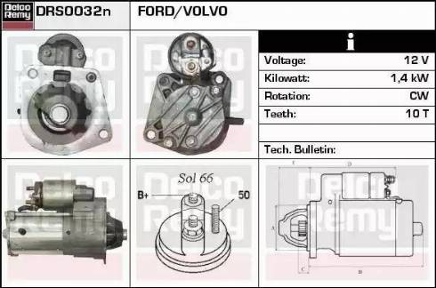 Remy DRS0032N - Starteris www.autospares.lv