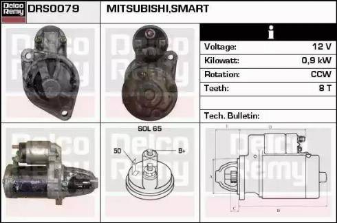 Remy DRS0079 - Starter www.autospares.lv