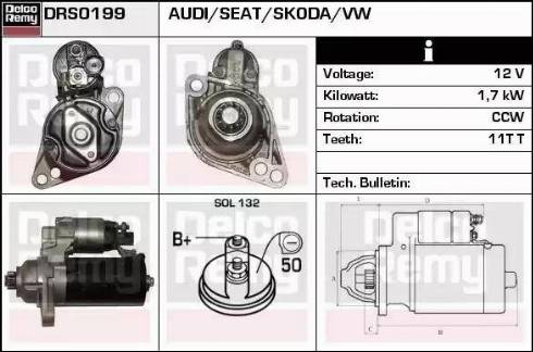 Remy DRS0199 - Starteris autospares.lv