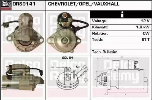 Remy DRS0141 - Starteris www.autospares.lv