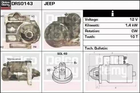 Remy DRS0143 - Starter www.autospares.lv