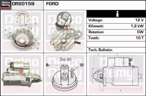 Remy DRS0159 - Starteris autospares.lv