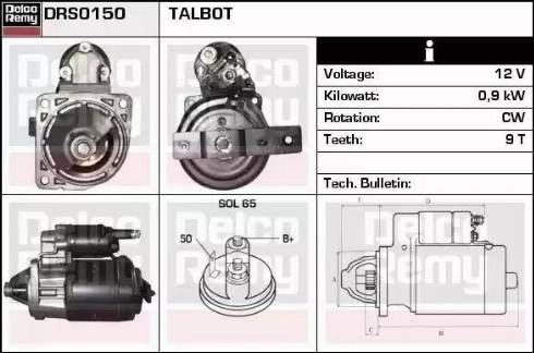 Remy DRS0150 - Starter www.autospares.lv