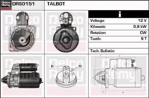 Remy DRS0151 - Starter www.autospares.lv