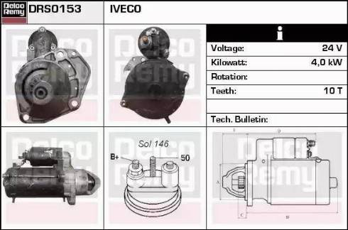 Remy DRS0153 - Стартер www.autospares.lv