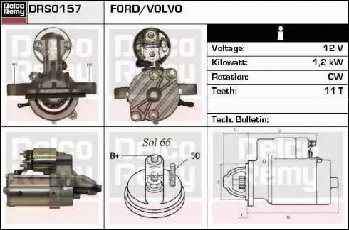 Remy DRS0157 - Starteris autospares.lv