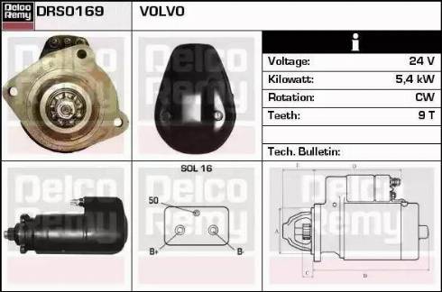 Remy DRS0169 - Starteris www.autospares.lv