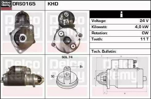 Remy DRS0165 - Starteris www.autospares.lv