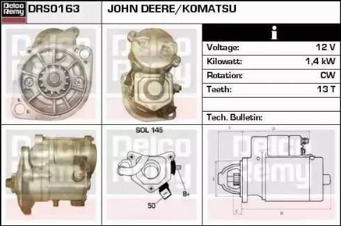 Remy DRS0163 - Starteris autospares.lv