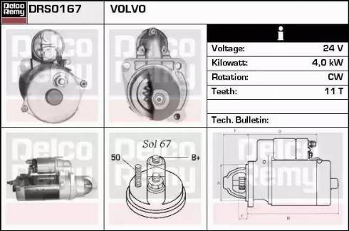 Remy DRS0167 - Starter www.autospares.lv