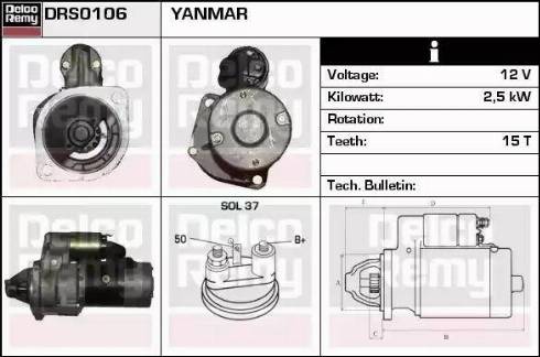 Remy DRS0106 - Стартер www.autospares.lv