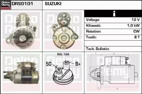 Remy DRS0101 - Starteris www.autospares.lv