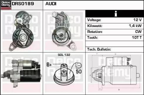 Remy DRS0189 - Starteris www.autospares.lv