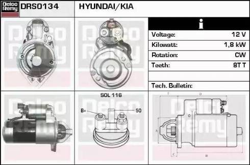 Remy DRS0134 - Starter www.autospares.lv