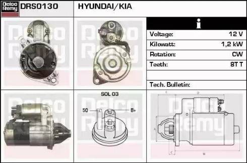 Remy DRS0130 - Starter www.autospares.lv