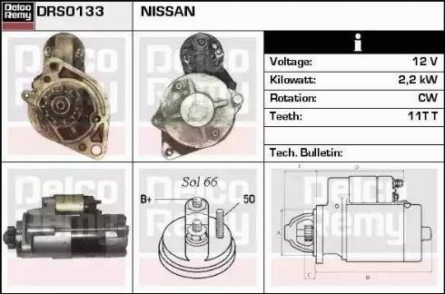 Remy DRS0133 - Стартер www.autospares.lv