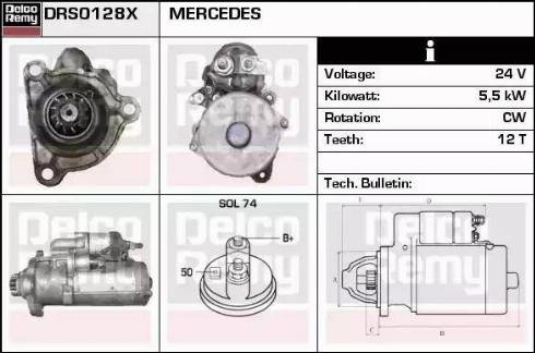 Remy DRS0128X - Starteris www.autospares.lv