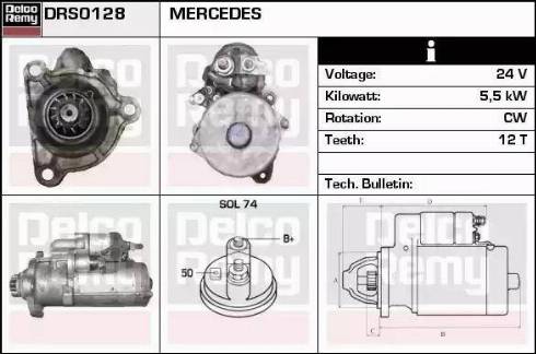 Remy DRS0128 - Starteris www.autospares.lv