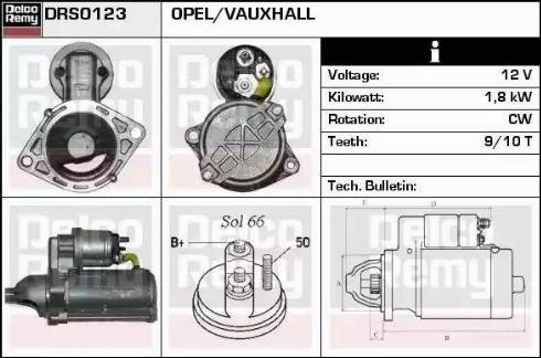 Remy DRS0123 - Starter www.autospares.lv