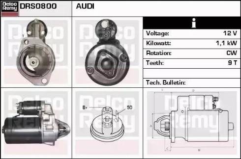 Remy DRS0800 - Starteris autospares.lv