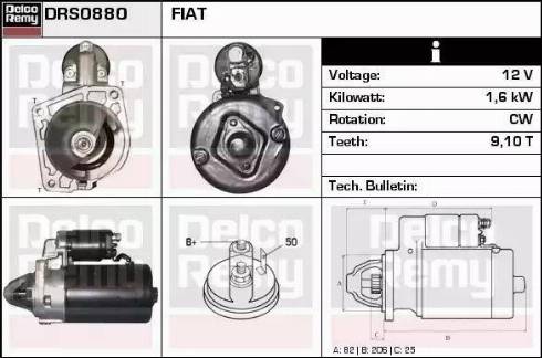 Remy DRS0880 - Starteris autospares.lv