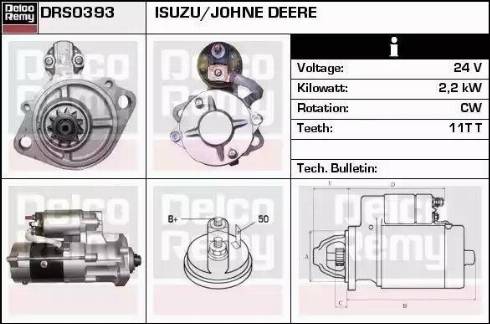 Remy DRS0393 - Стартер www.autospares.lv