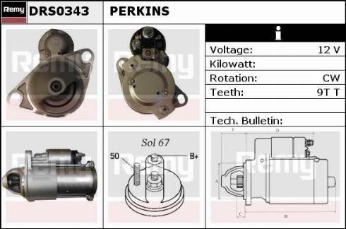 Remy DRS0343 - Стартер www.autospares.lv