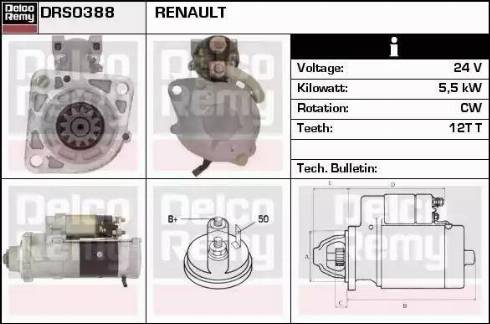 Remy DRS0388 - Starteris www.autospares.lv