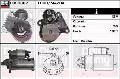 Remy DRS0382 - Starteris www.autospares.lv