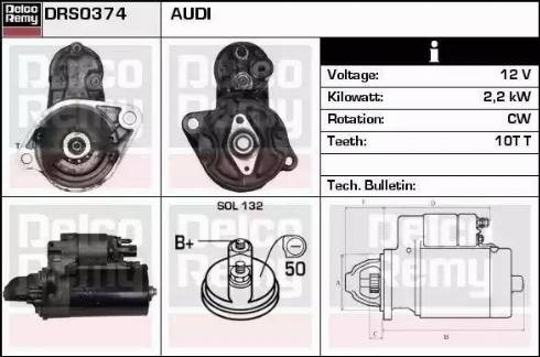 Remy DRS0374 - Starteris autospares.lv