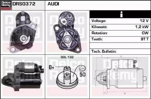 Remy DRS0372 - Starteris autospares.lv