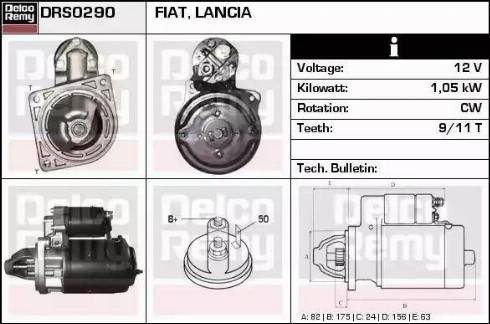 Remy DRS0290 - Стартер www.autospares.lv