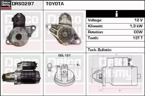 Remy DRS0297 - Стартер www.autospares.lv