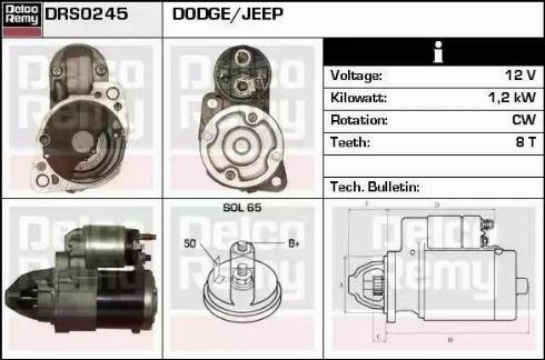 Remy DRS0245 - Starter www.autospares.lv