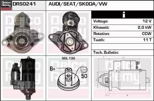 Remy DRS0241 - Starteris www.autospares.lv