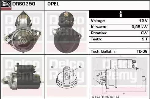 Remy DRS0250 - Starter www.autospares.lv