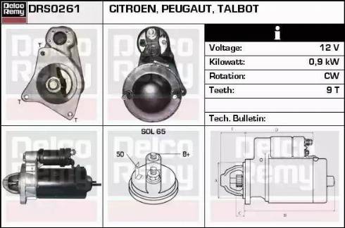 Remy DRS0261 - Starter www.autospares.lv