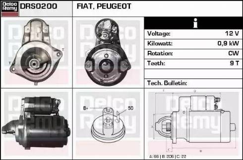 Remy DRS0200 - Starter www.autospares.lv