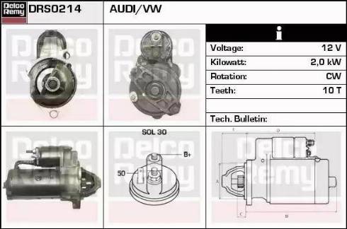 Remy DRS0214 - Starter www.autospares.lv