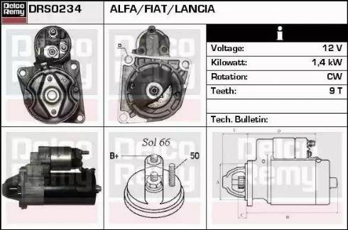 Remy DRS0234 - Стартер www.autospares.lv