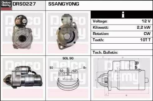 Remy DRS0227 - Стартер www.autospares.lv