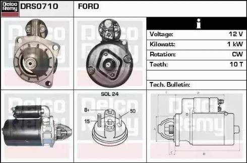 Remy DRS0710 - Starteris autospares.lv