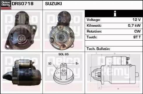 Remy DRS0718 - Стартер www.autospares.lv