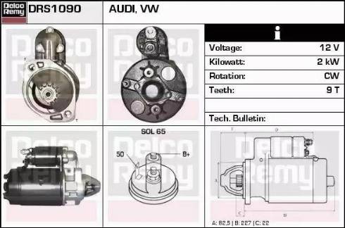 Remy DRS1090 - Starteris autospares.lv