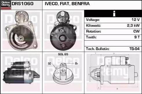 Remy DRS1060 - Starteris autospares.lv